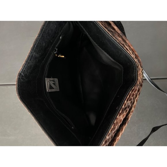 Vintage J. Renee Brown Python Shoulder Bag - Picture 6 of 7